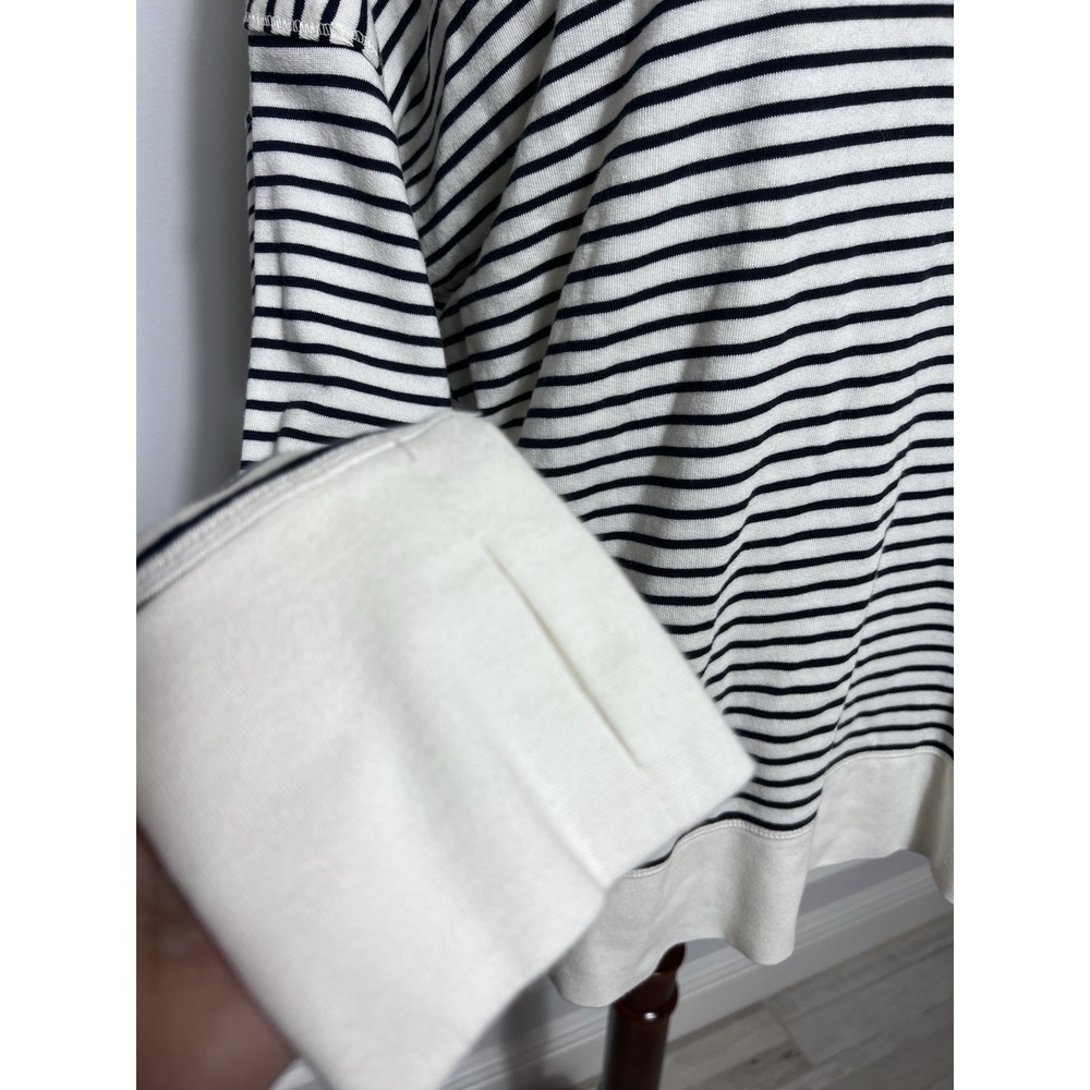 Sweaty Betty London-XXL-Sweatshirt-Black Ivory-Athleisure-French Terry-Lounge - Picture 2 of 12
